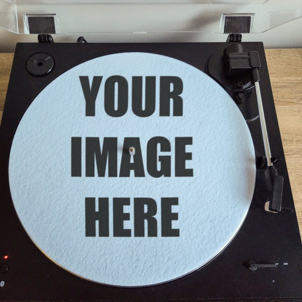 Personalised Custom Turntable Slipmat Vinyl Record Player Felt Mat