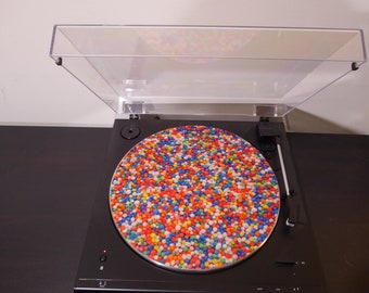 Hundreds & Thousands Custom Turntable Slipmat Vinyl Record Player Felt Mat