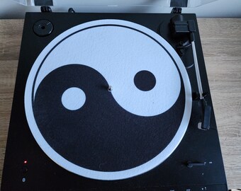 Yin Yang Custom Turntable Slipmat Vinyl Record Player Felt Mat