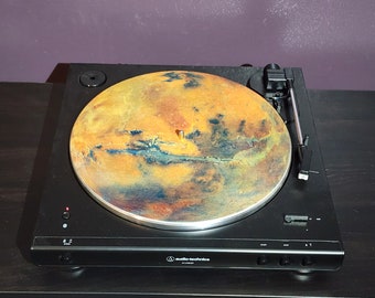 Planet Mars Custom Turntable Slipmat Vinyl Record Player Felt Mat