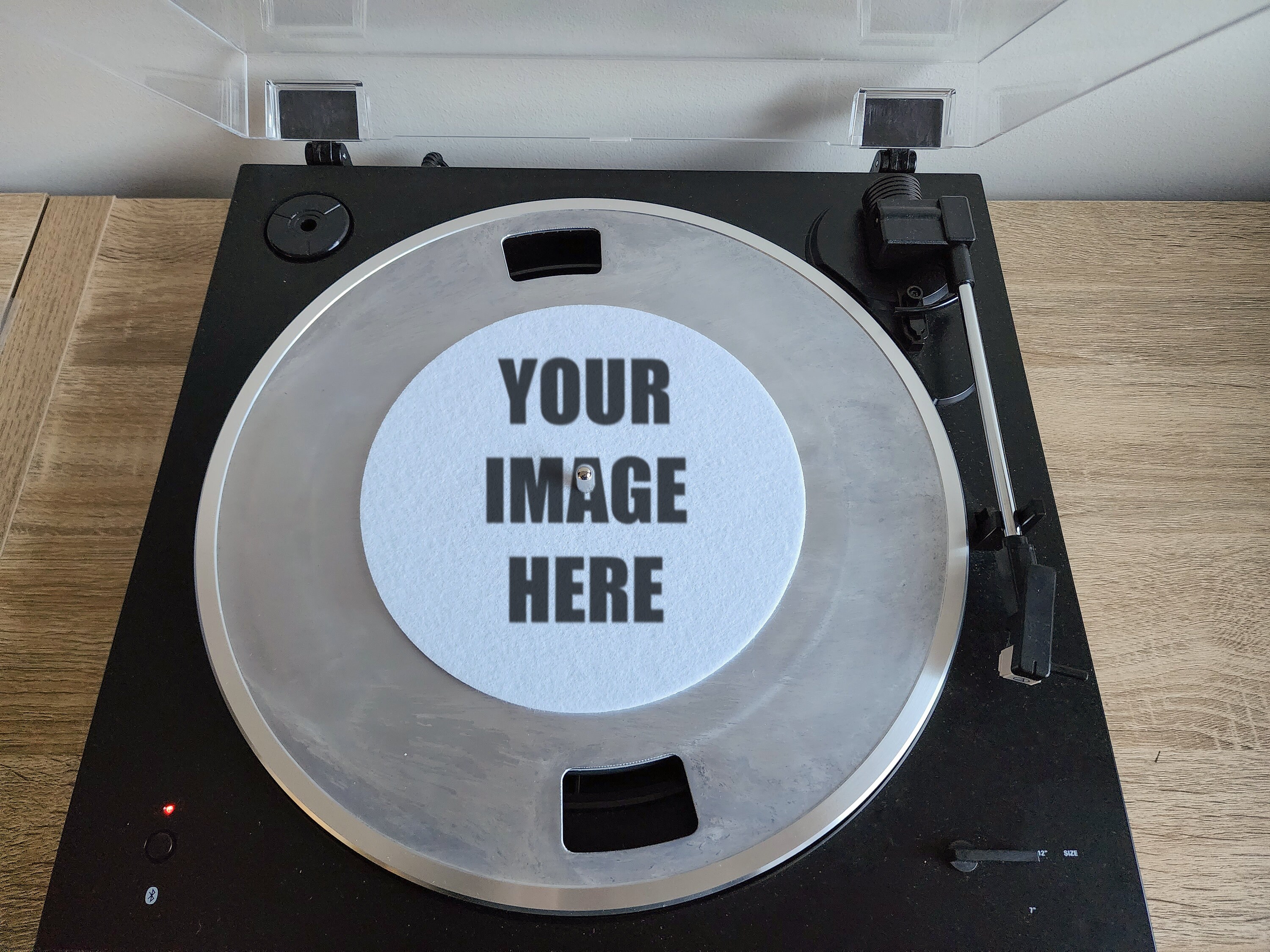 Personalised Custom Turntable Slipmat Vinyl Record Player Felt Mat