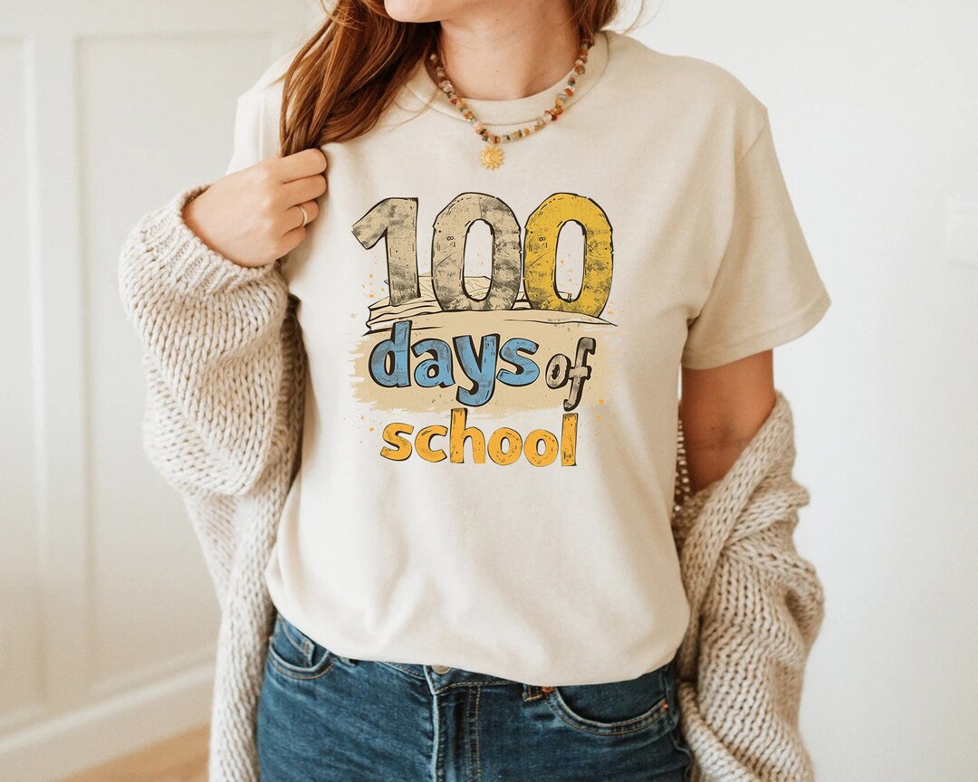 100 Days of School PNG, 100 Days Shirt Png, 100th Day of School ...