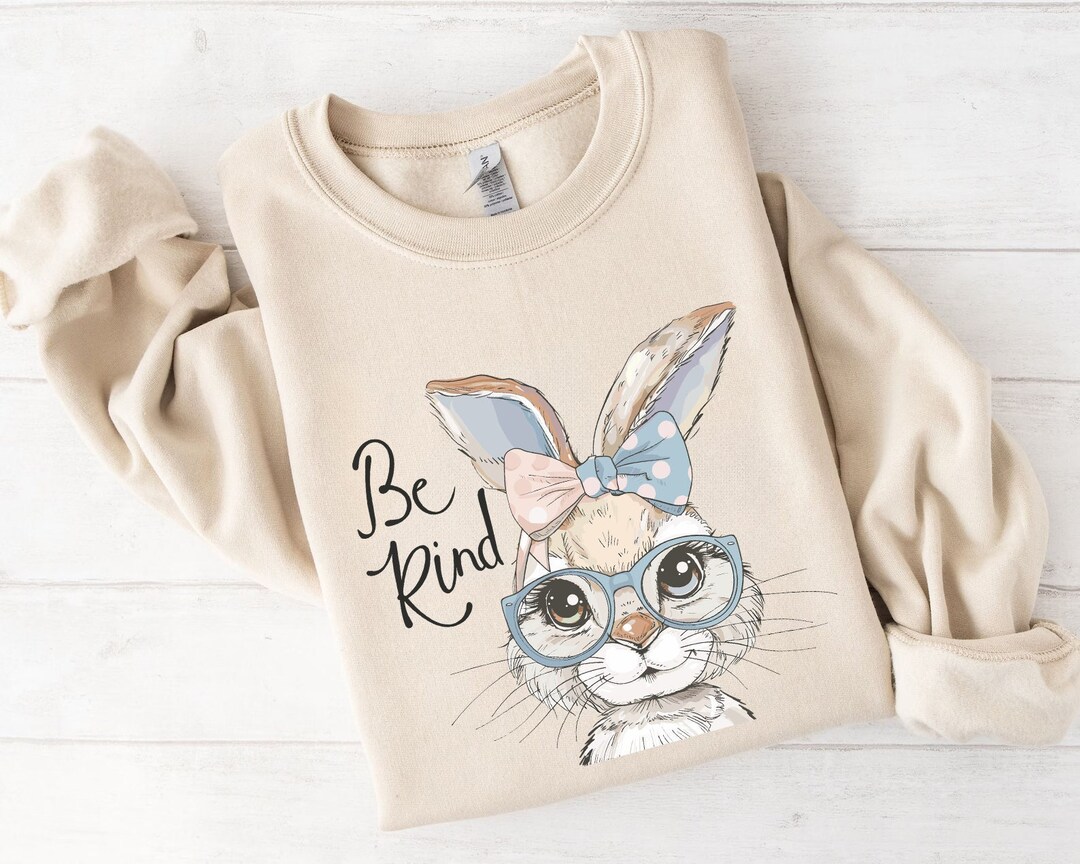 Always Be Kind Bunny PNG SVG, Cute Bunny PNG, Watercolor Bunny Svg ...