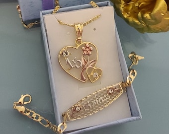 14K Solid Yellow Rose Gold Cubic 