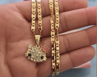 Hello Kitty Necklace - Etsy