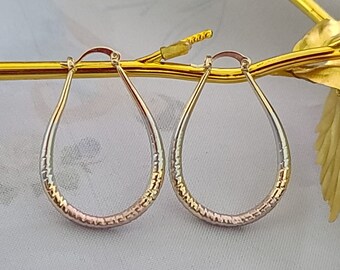14k Gold Plated Mis XV Earrings, Bellos Aretes para tus 15, Oro Laminado
