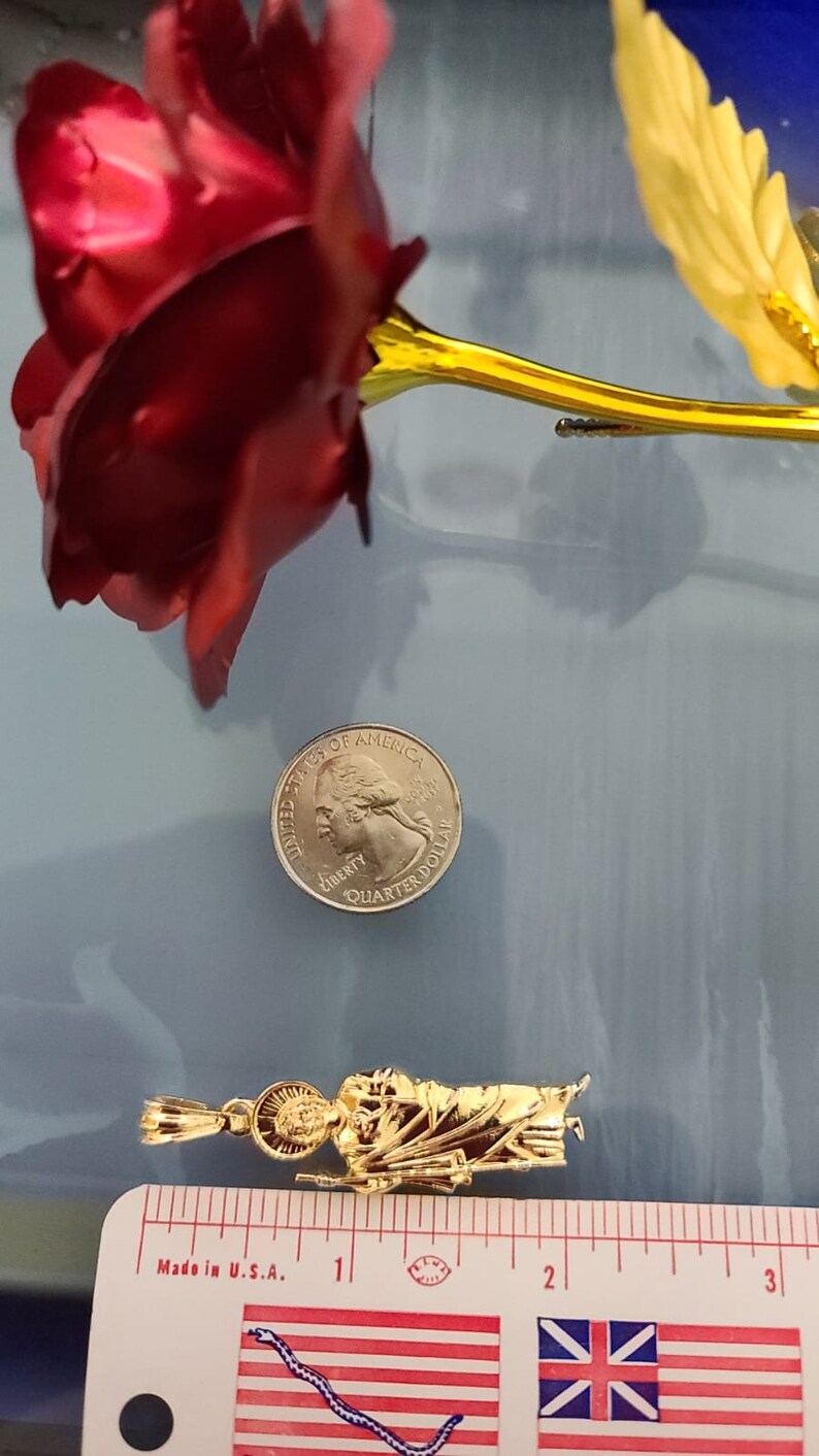 14k Gold Plated St Jude Necklace Cadena De San Judas En Oro - Etsy