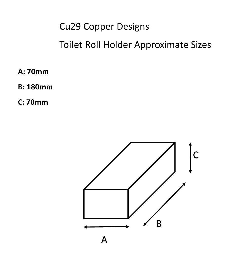 Copper Industrial Toilet Roll Holder Etsy