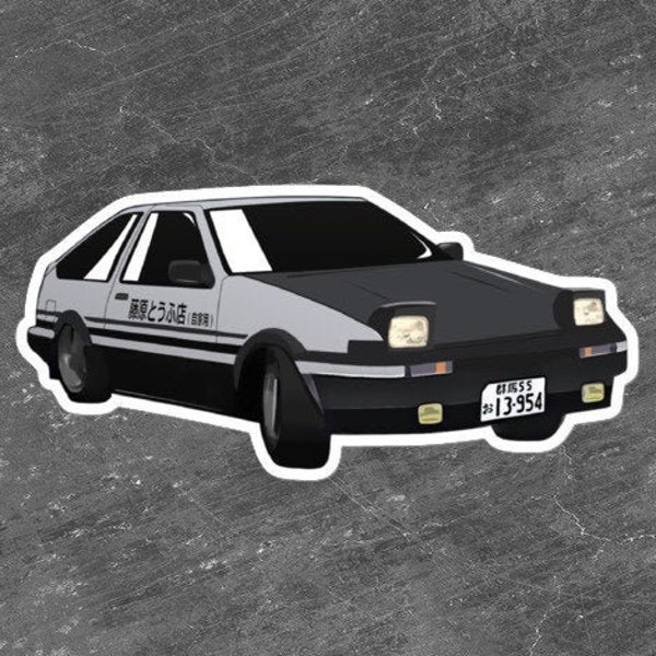 Ae86 Fujiwara Tofu Shop Drift Car Sticker