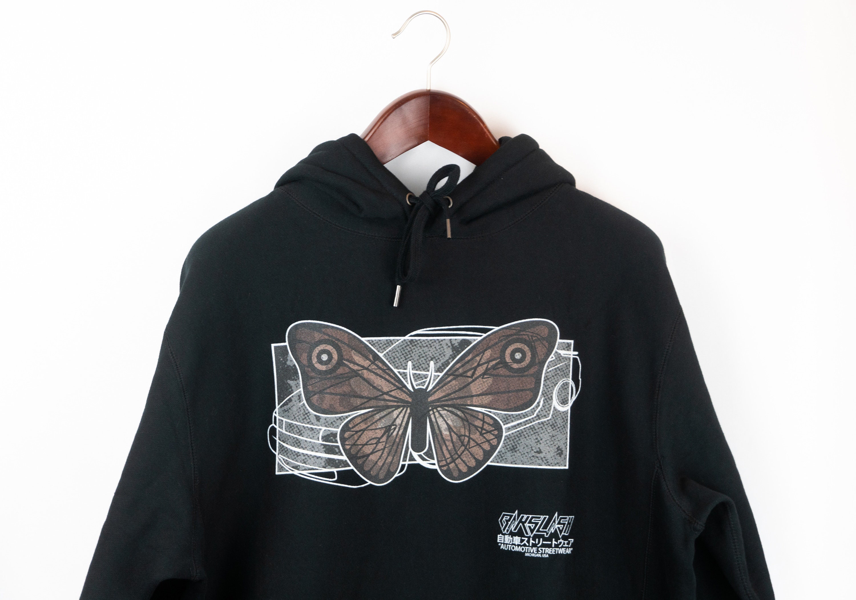 brown butterfly zip up