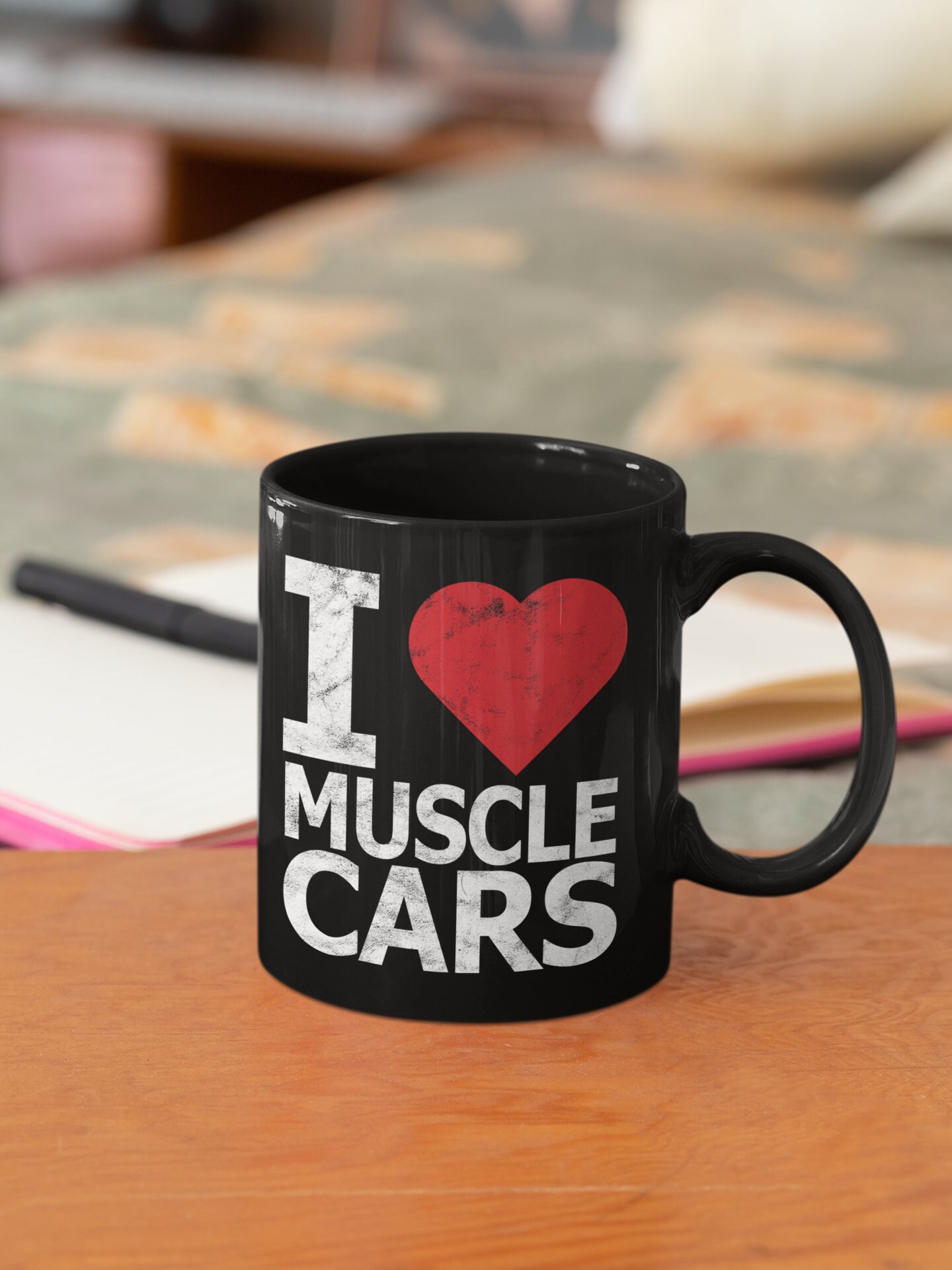 I Heart Muscle Cars Mug Dad Gifts Muscle Car Accessories Etsy