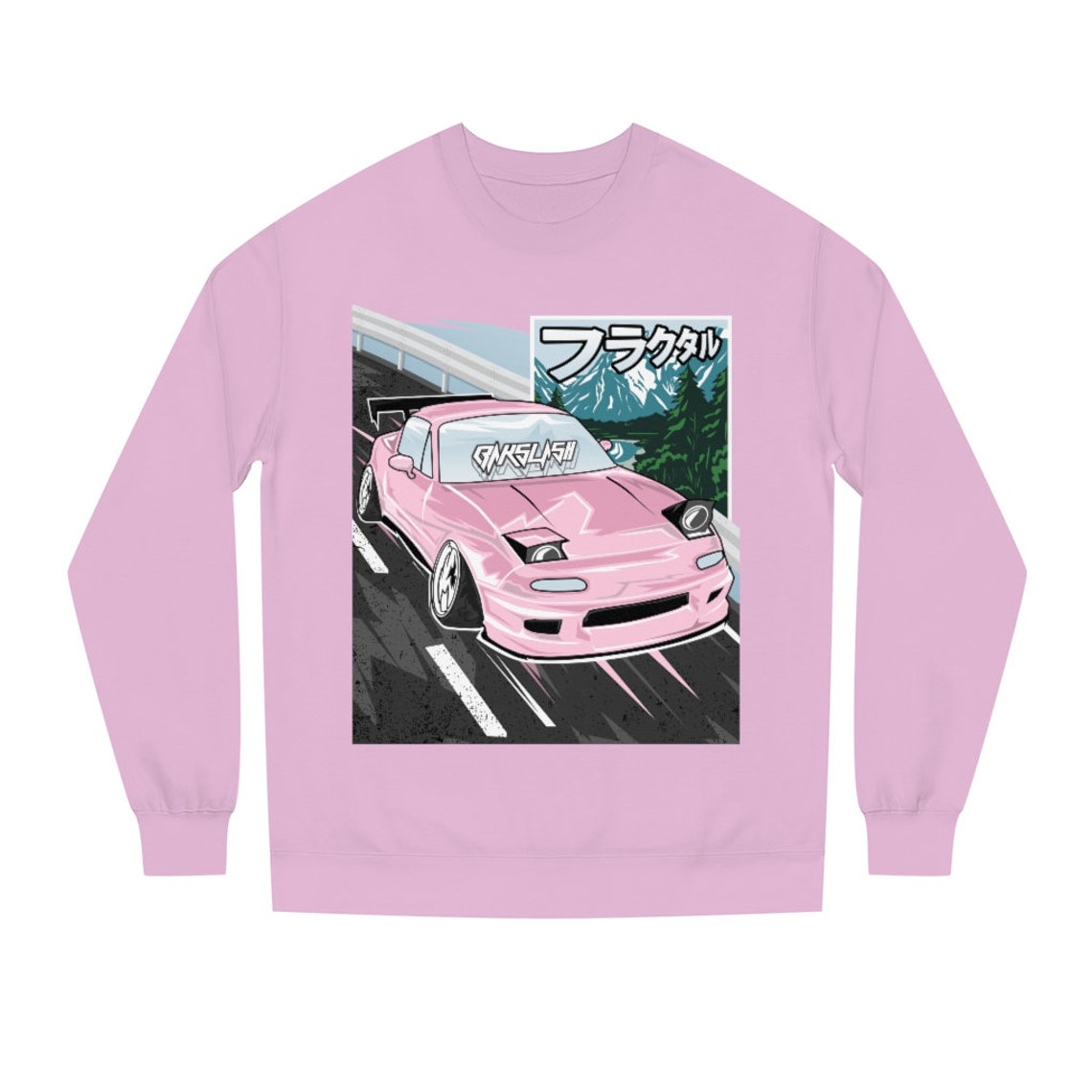 Slammed Pink Miata Crewneck / JDM Stance Car Sweatshirt Hoodie Etsy