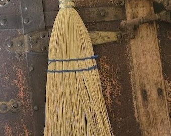 Vintage Whisk - Blue Stitched Kitchen Witch's Altar Besom Broom