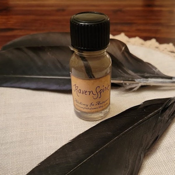 Raven Spirit Oil / Limited Edition / Corvid Crow Raven Energy / Magical Intention Ritual Anointing Oil