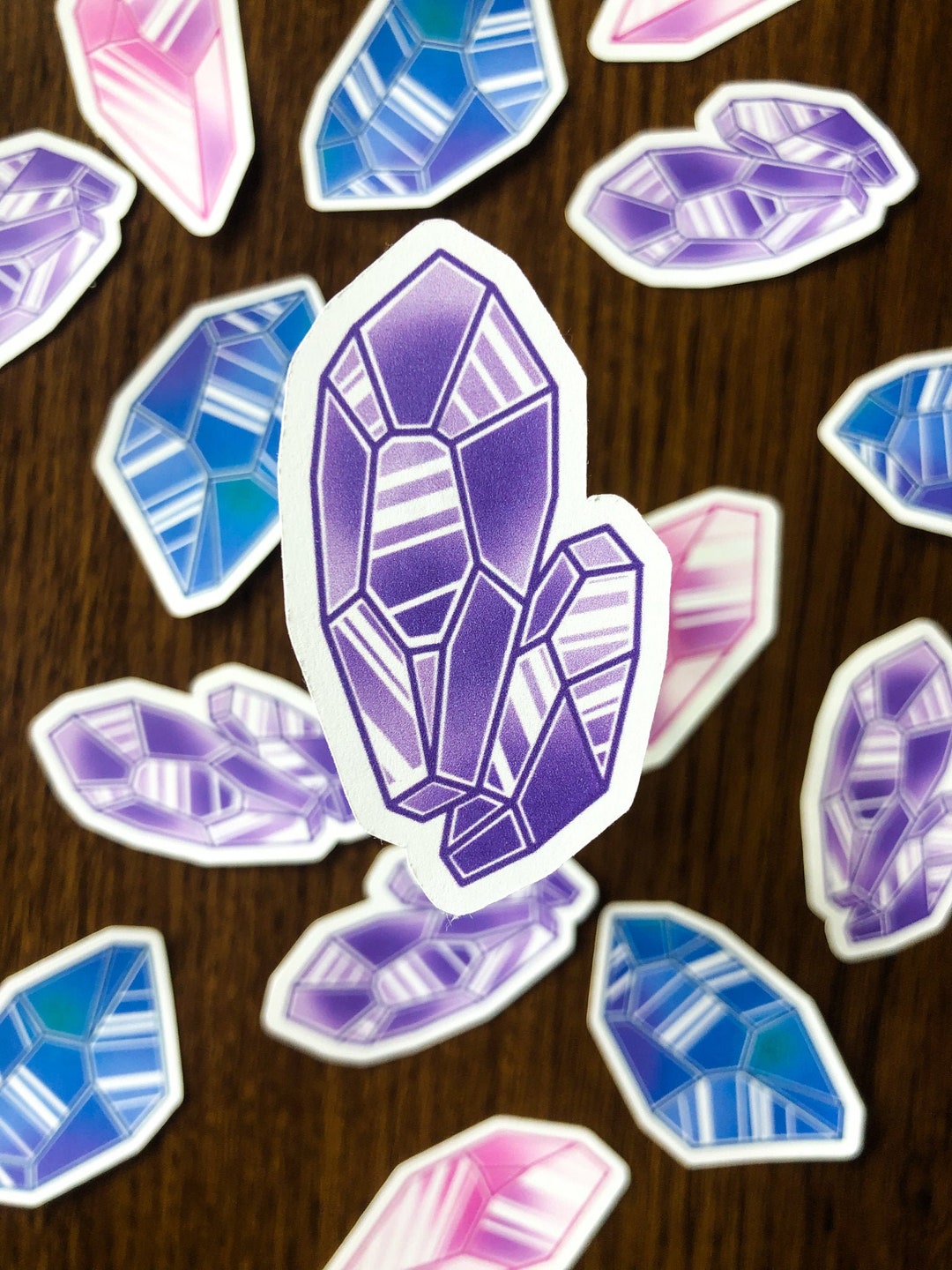 Crystal Light Sticker Crystal Stickers, Watercolor Crystal Sticker, Amethyst Sticker, Witchy ...