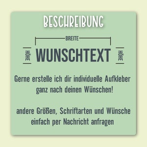 Aufkleber mit Wunschtext oder Name 15 Schriftarten zur Auswahl Dein Logo SchriftzugAuto Sticker Bild 5