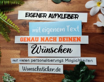 Custom stickers or names | 15 fonts to choose from | Your logo | Lettering | Car stickers