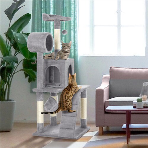 Cat Tree shops Bed Furniture Scratching Tower Post Condo Kitten Pet Play House