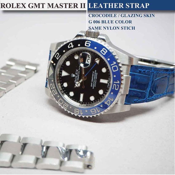 leather strap for rolex gmt master ii