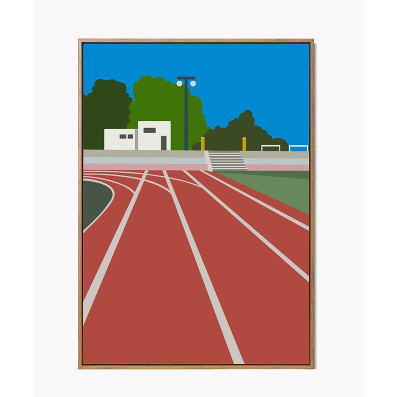 Running Track Print Running Track Poster-printablewallart-running Digital Download-digital ...