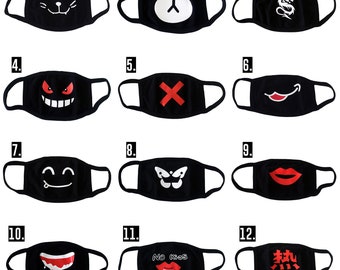 Anime Face Mask Etsy