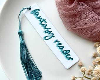 Fantasy Reader Bookmark| Bookish Gift for Fantasy Book Lovers| Fantasy Bookmark| Bookmark with Tassel | Book Lovers