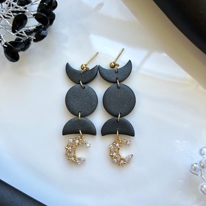 ACOTAR Earrings| ACOTAR Official Licensed Sarah J Mass Fan Art| Feyre Tattoo Moon Clay Earrings| Celestial Earrings| Bookish earrings