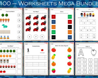 Download Busy Books Worksheets Flashcards By Worksheetswithfun On Etsy