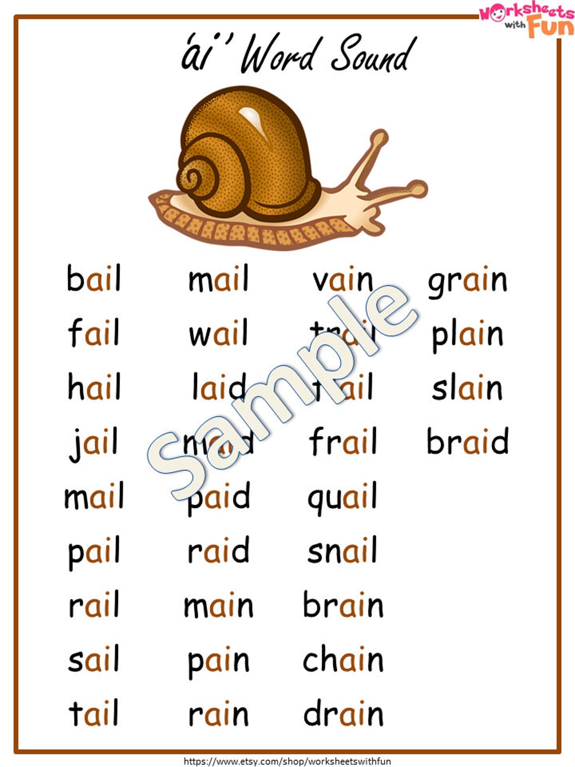 Phonics Words List Phonics Reading Cards Phonics Printable | Etsy