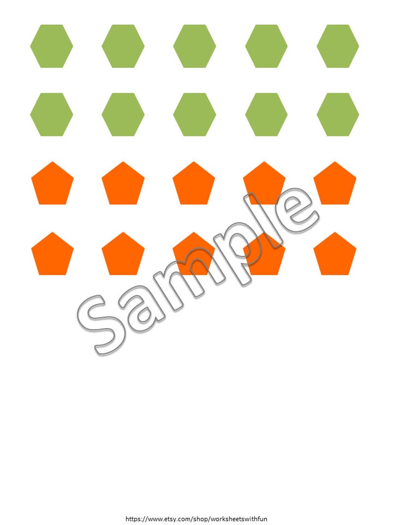 Shape Pizza Activity Printable for Preschool, Shape Matching Game, Fine Motor Math Center, Kindergarten Hands On Learning, Pizza Busy Binder image 6