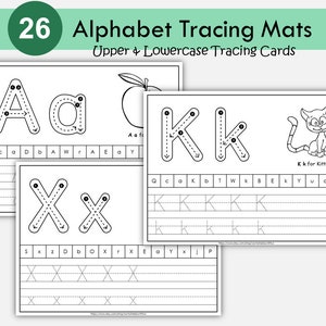 Feuilles de calcul, alphabet, cartes, alphabet, écriture, lettre du jour, programme préscolaire, préscolaire, éducation