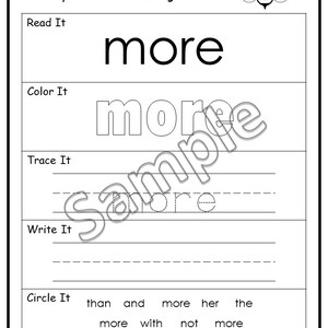 100 Fry Sight Words, Sight Words Printable, Fry Sight Words Bundle, Fry ...