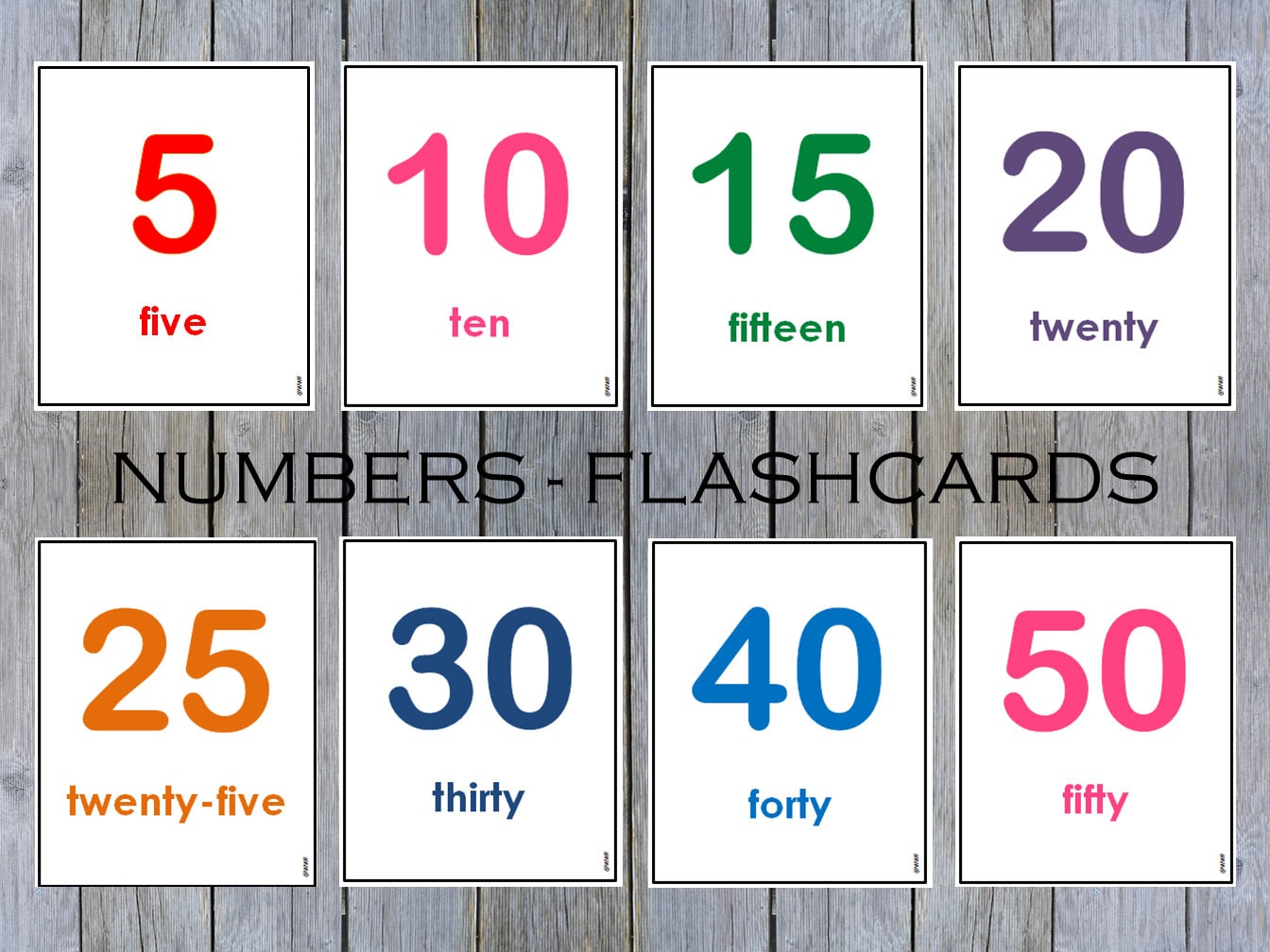 numbers flash cards 1 50 toddlers numbers flashcards etsy