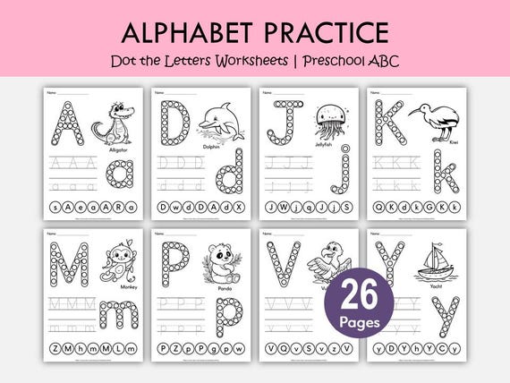 Abc Dot To Dot Printable Worksheets