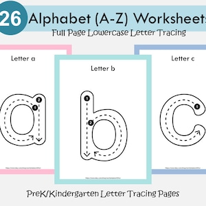 Lowercase Alphabet Tracing Worksheets: Handwriting Practice (PDF Download)