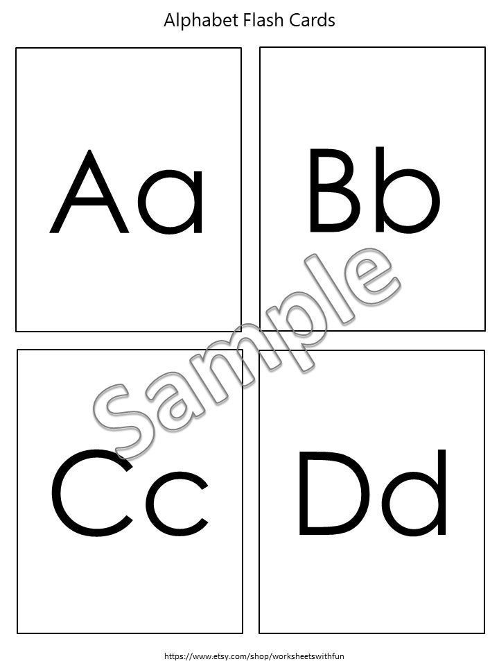 alphabet cards printable for preschool uppercase and etsy india