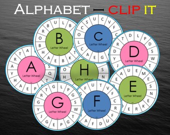 alphabet wheel etsy
