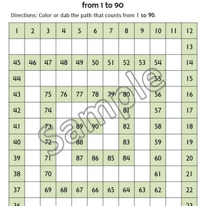 Number Worksheets for Preschool & Kindergarten, Number Mazes 1-100 ...