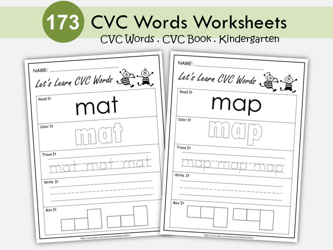 cvc-word-practice-cvc-words-worksheets-for-kindergarten-tracing-cvc-words-phonics-activities-spelling-printable-digital-download-etsy