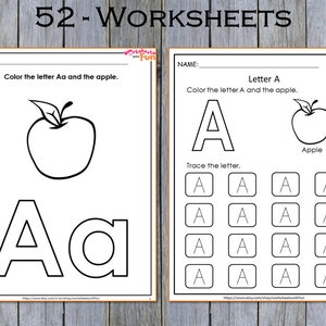 Preschool Curriculum Printable Worksheets Bundle Learning - Etsy