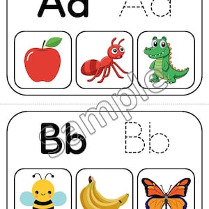 Beginning Sound Letter Matching Game Printable | Alphabets Phonics Activity for Preschool & Kindergarten | ABC Mats image 4