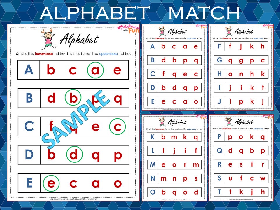 kindergarten worksheets alphabet preschool workbook alphabet etsy