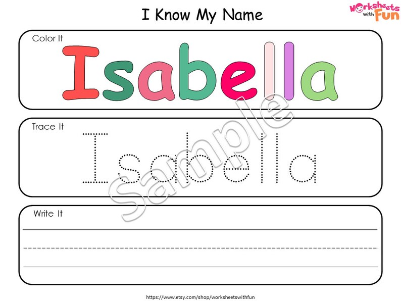 Dry Erase Name Mats Name Tracing Worksheet Printable Custom Etsy