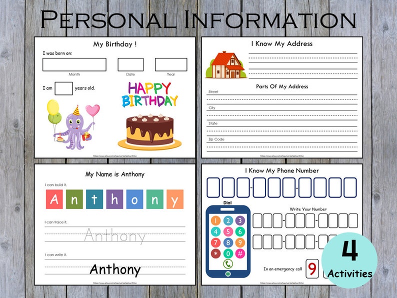 Life Skills Practice Sheets Printable Toddler Busy Binder - Etsy