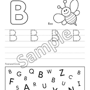Hojas de trabajo imprimibles para trazar el alfabeto (preescolar y ...