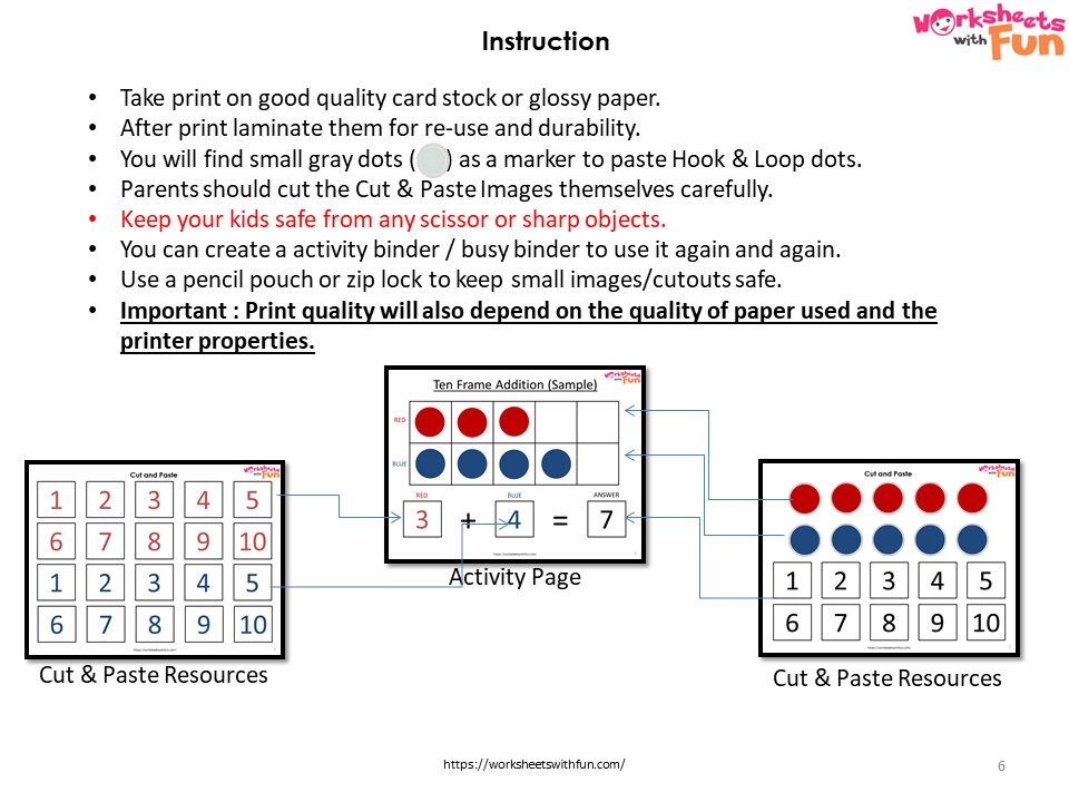 Ten Frame Addition Addition Using Ten Frame Finding Sum | Etsy
