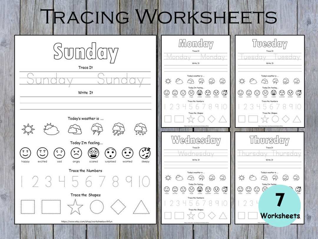 Days Of The Week Worksheet Printable Kindergarten Curriculum Kids days-of-the-week-worksheet-printable-kindergarten-curriculum-kids