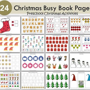 Weihnachts Buch: 25 Aktivitäten für Kleinkinder, Vorschule ausdruckbar (PDF)