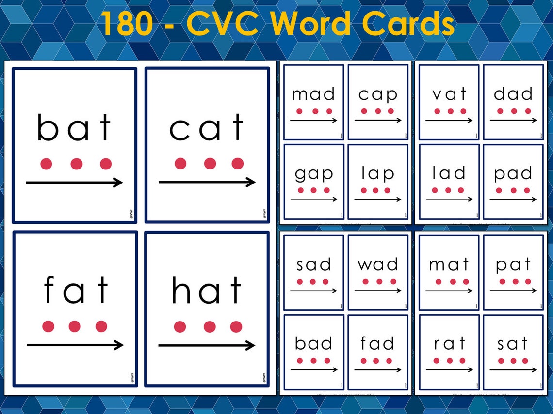 cvc-words-flash-cards-printable-cvc-word-flashcards-etsy
