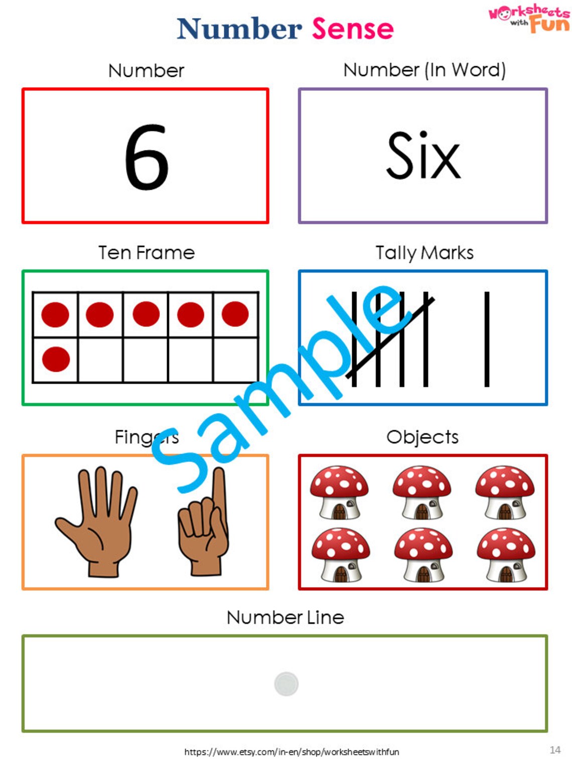 Preschool Worksheet Printable Montessori Material Counting | Etsy